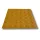 Taktilis útburkolati figyelmeztető elem vakok és gyengénlátók részére, sárga PVC-ből, 300x300x5 mm-es lap. M01 pont