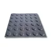 Taktilis útburkolati figyelmeztető elem vakok és gyengénlátók részére, szürke PVC-ből, 300x300x5 mm-es lap. M01 pont