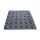 Taktilis útburkolati figyelmeztető elem vakok és gyengénlátók részére, szürke PVC-ből, 300x300x5 mm-es lap. M01 pont