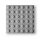 Taktilis útburkolati figyelmeztető elem vakok és gyengénlátók részére, sárga PVC-ből, 300x300x0,7 mm-es lap. M01 pont