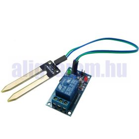   Talajnedvesség mérő automata kapcsoló talajnedvesség tartalom érzékelő elektronika 30V-230V. A beállított szint alatt kapcsolja a relét