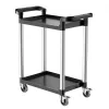 2 szintes szervizkocsi 136 kg teherbírású 800x410x945 mm szerszámos kocsi 