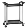 2 szintes szervizkocsi 136 kg teherbírású 800x410x945 mm szerszámos kocsi 