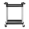 2 szintes szervizkocsi 136 kg teherbírású 800x410x945 mm szerszámos kocsi 