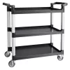 3 szintes szervizkocsi 226 kg teherbírású műhelykocsi 106x49x98cm szerszámkocsi