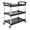 3 szintes szervizkocsi 226 kg teherbírású műhelykocsi 106x49x98cm szerszámkocsi