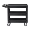 3 szintes szervizkocsi 249 kg teherbírású tálalókocsi fékezhető kerekekkel 103x43.5x85 cm polipropilén kocsi