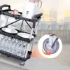 Összecsukható 3 szintes szervizkocsi 75 kg teherbírású tálalókocsi 107x17x39 cm polipropilén kocsi