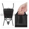 Összecsukható talicska kertészkedéshez 46 literes űrtartalmú fekete kerti kiskocsi poliészter talicska
