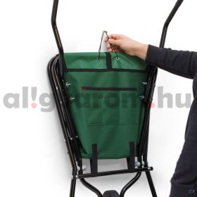   Összecsukható talicska kerti kiskocsi 56 literes űrtartalmú zöld poliészter talicska