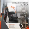 Univerzális rugózott traktorsülés és targoncasülés 590x560x755 mm 0–180°-ban állítható háttámlával, kartámasszal és biztonsági övvel