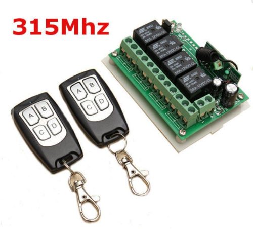 Geek315 Távirányító készlet 315 MHz  + 2 db távirányítóval. Garázsajtó, redőny, beléptető rendszer távvezérlő szett. A 2 db mellé továbbiak rendelhetők