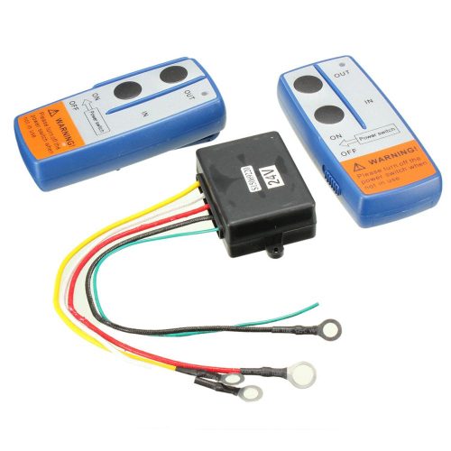 Távirányító készlet 12-24V csörlő vezérlésre is 433 MHz 2 db vízhatlan távirányítóval. Távvezérlő szett