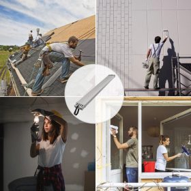   Teleszkópos alumínium munkaplatform 2,6–4,4 m200 kg teherbírású állvány