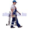 Teleszkópos, kétágú létra, ipari kivitel, kinyitva 320 cm, összecsukva 82 cm magas. Multifunkciós, változtatható szárhosszú létra