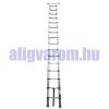 Teleszkópos, erősített, kétágú létra kinyitva 440 cm, összecsukva 88 cm magas. Multifunkciós, változtatható szárhosszú létra akár lépcsőre is!