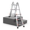 Teleszkópos A-keretű alumínium létra 2,88 méter 150 kg teherbírás