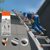 Teleszkópos A-keretű alumínium létra 5,99 m 150 kg teherbírás