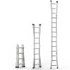 Teleszkópos A-keretű alumínium létra 4,67 m, 150 kg teherbírás