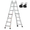 Teleszkópos A-keretű alumínium létra 4,67 m, 150 kg teherbírás