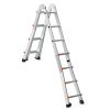 Teleszkópos A-keretű alumínium létra 4,67 m, 150 kg teherbírás