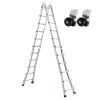 Teleszkópos A-keretű alumínium létra 6,23 m 150 kg teherbírás