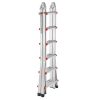 Teleszkópos A-keretű alumínium létra 6,23 m 150 kg teherbírás