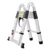 Teleszkópos összecsukható alumínium létra 1,85–3,79 m 170 kg teherbírás