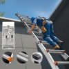 Teleszkópos A-keretű összecsukható létra 3,35 m alumínium létra 150 kg teherbírás