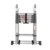 Teleszkópos létra 4985 mm összecsukható A-keretes rozsdamentes acél létra
