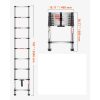 Rozsdamentes acél teleszkópos kihúzható létra 254 cm összecsukható és könnyen hordozható