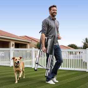   Teleszkópos összecsukható létra 503 cm acél létra 150 kg teherbírással