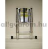 4,4 m magas, profi teleszkópos alumínium létra alumínium fokokkal, 89 cm-re összecsukható. Ipari kivitel, széles támasztólábbal és ujjbecsípődés elleni védelemmel!