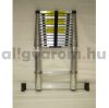 4,4 m magas, profi teleszkópos alumínium létra alumínium fokokkal, 89 cm-re összecsukható. Ipari kivitel, széles támasztólábbal és ujjbecsípődés elleni védelemmel!