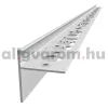 OX Terrace teraszszegély ezüst szálcsiszolt vízvető profil erkély balkon terasz 2500 mm 13 mm terasz