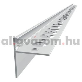   OX Teraszszegély oldaltakarással 10+23x2500 ezüst szálcsiszolt vízvető profil balkon teraszprofil erkélyszegély