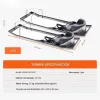 Betonozó térddeszka, betoncsúszka 4 db 70 × 20 cm, rozsdamentes acél, EVA térdpárnával