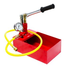   Töltőszivattyú tartályos pumpa 25 bar maximális nyomás. Tesztelő szivattyú és nyomásmérő óra 5 literes tartállyal