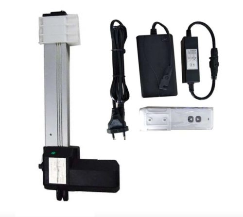 Tolómotor vezérléssel és tápegységgel 100 mm löket 5 mm/s 4000N 12V ablaknyitó pozicionáló motor Lineáris aktuátor emelő szerkezet tolattyú