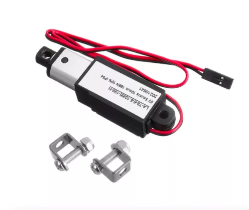 Tolómotor 17,5 mm löket 7 mm/s 128 N terhelés 12V kisméretű aktuátor pozicionáló motor Mini emelő szerkezet