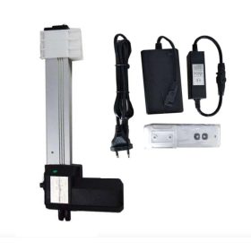   Tolómotor vezérléssel és tápegységgel 400 mm löket 35 mm/s 500N 12V ablaknyitó pozicionáló motor Lineáris aktuátor emelő szerkezet tolattyú