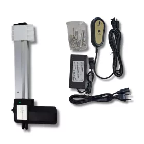 Tolómotor vezérléssel és tápegységgel 600 mm löket 20 mm/s 1500N 12V ablaknyitó pozicionáló motor 