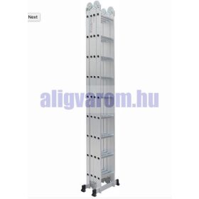   Létra többfunkciós csuklós 10.3 méter magas 4 részes összehajtható, összecsukható, 4x9 létrafok Lépcsőlétra összecsukva csak 266 cm