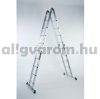 Multifunkciós létra 5,7 méter magas 4 részes összehajtható, összecsukható, 4x5 létrafok