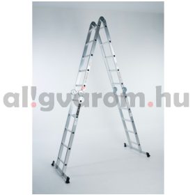   Multifunkciós létra 5,7 méter magas 4 részes összehajtható, összecsukható, 4x5 létrafok