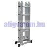 Multifunkciós létra 5,7 méter magas 4 részes összehajtható, összecsukható, 4x5 létrafok