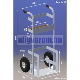   Tűzoltó palack szállító kézikocsi Tűzoltó készülék és más palack szállítására szolgáló szervizkocsi