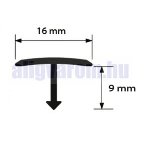   AV T profil burkolatváltó matt arany 16-26 x 900 vagy 2700 mm utólag beépíthető eloxált alumínium profil