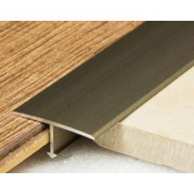   AV T profil burkolatváltó titán-pezsgő 16-26 x 900 vagy 2700 mm utólag beépíthető eloxált alumínium profil