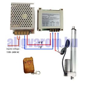   Aktuátor vezérlő és távirányító univerzális DC működtető távirányító elektronika 12-48V,   max 40A